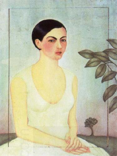 Frida Kahlo dama de blanco oil painting picture